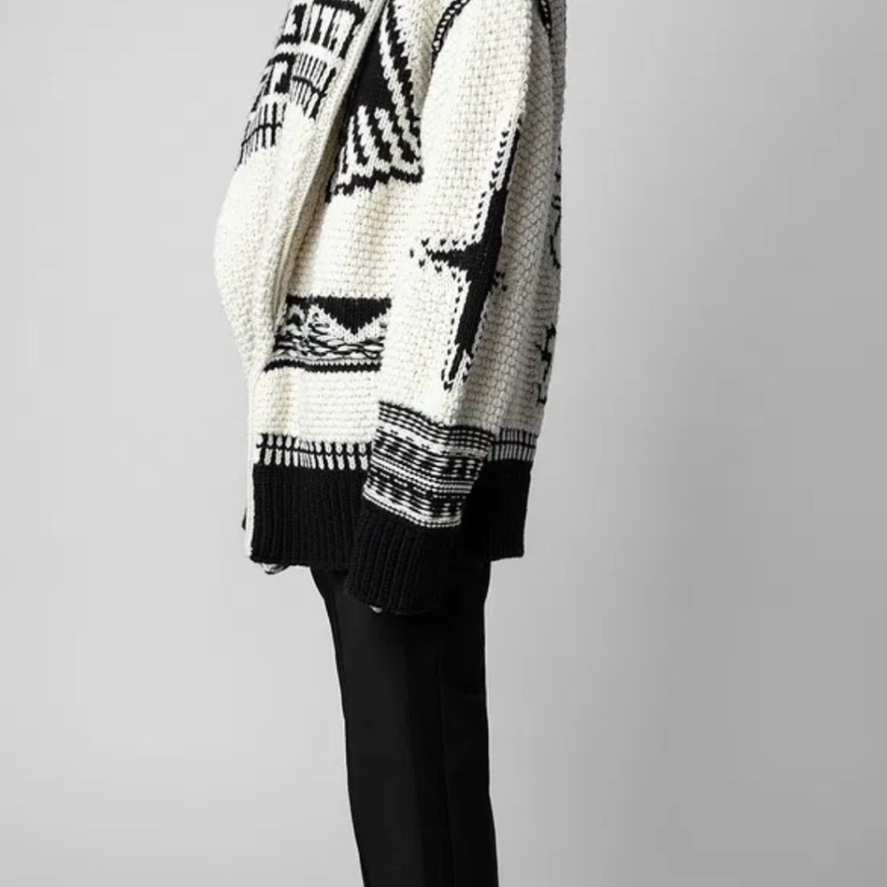 Zadig & Voltaire Ask For Love Open Cardigan Womens Med/large - Picture 5 of 12